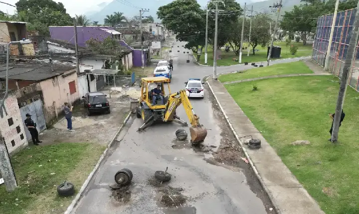 Operação Barricada Zero removeu 6,5 toneladas de bloqueios no Rio