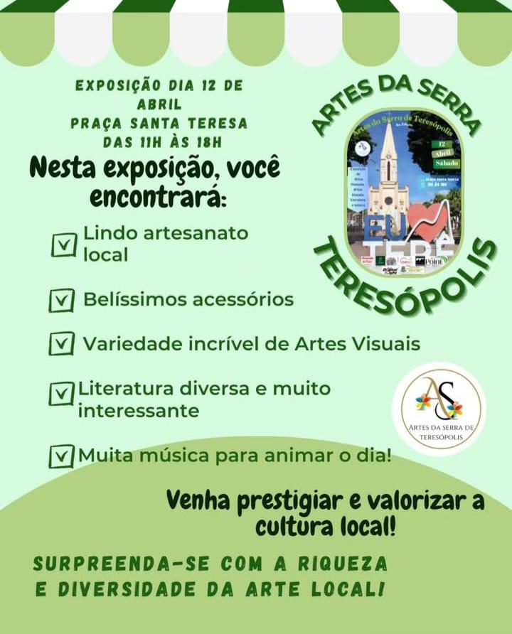 Arte, cultura e diversão na Praça Santa Teresa neste sábado!