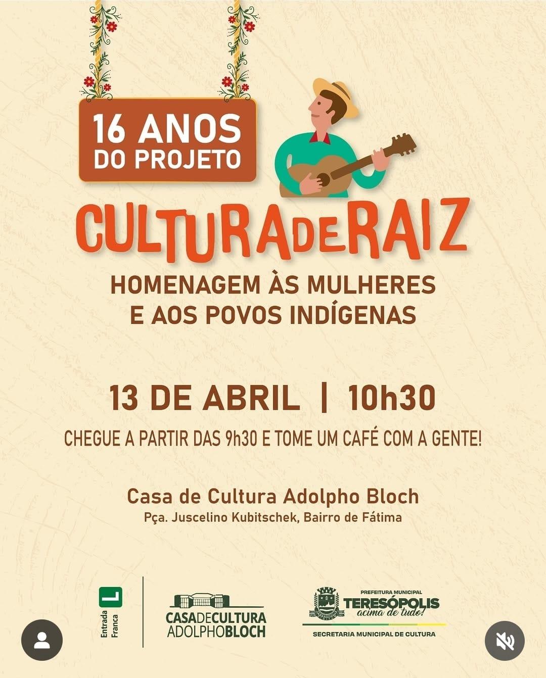 Cultura de Raiz: Edição especial neste domingo, 13 de abril