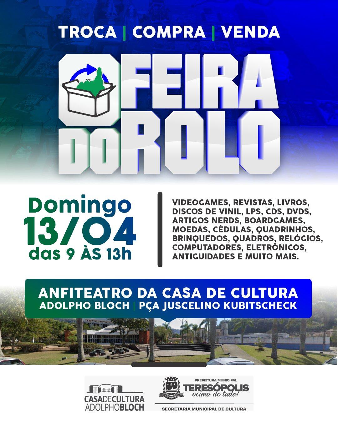 Feira do Rolo domingo em Teresópolis