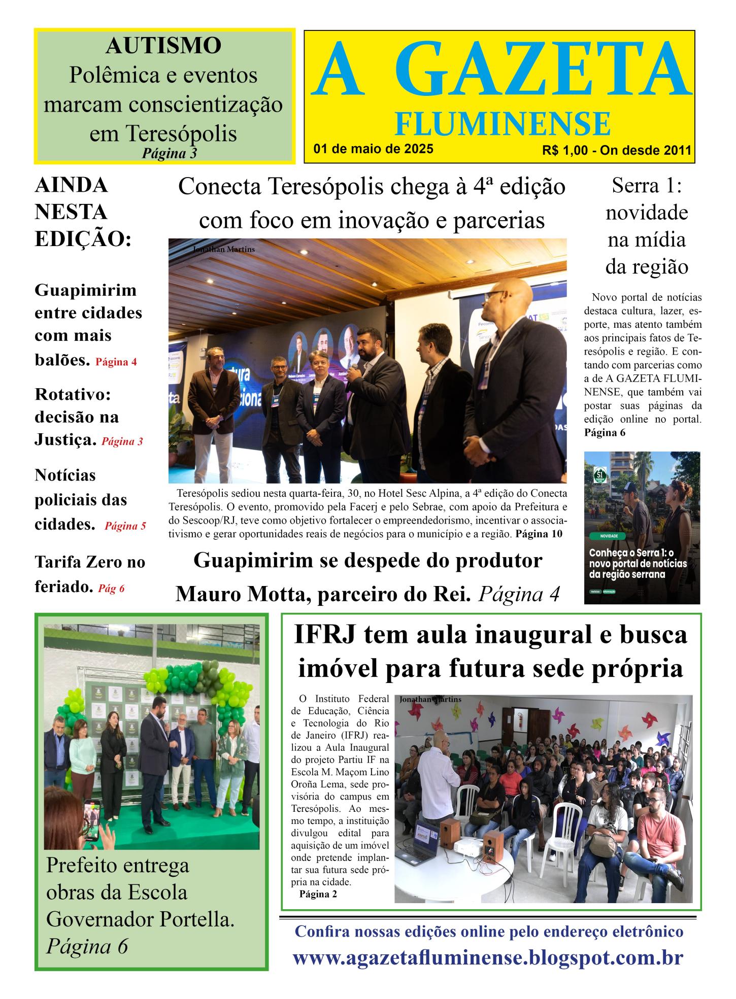 A Gazeta Fluminense também é destaque no Serra 1