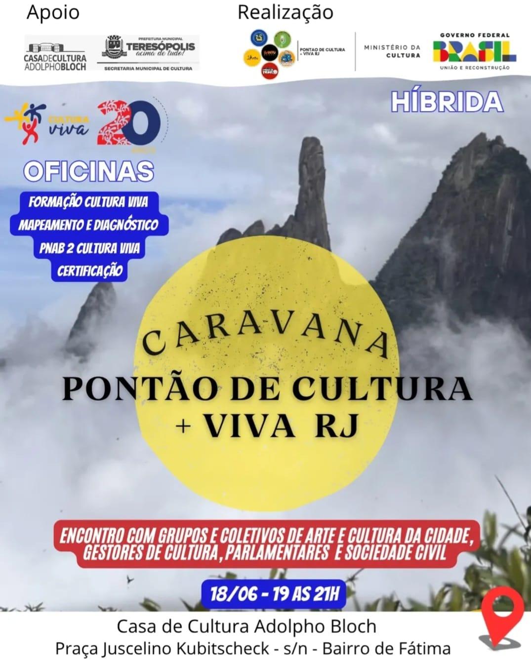 Caravana do Pontão de Cultura + Viva RJ chega a Teresópolis