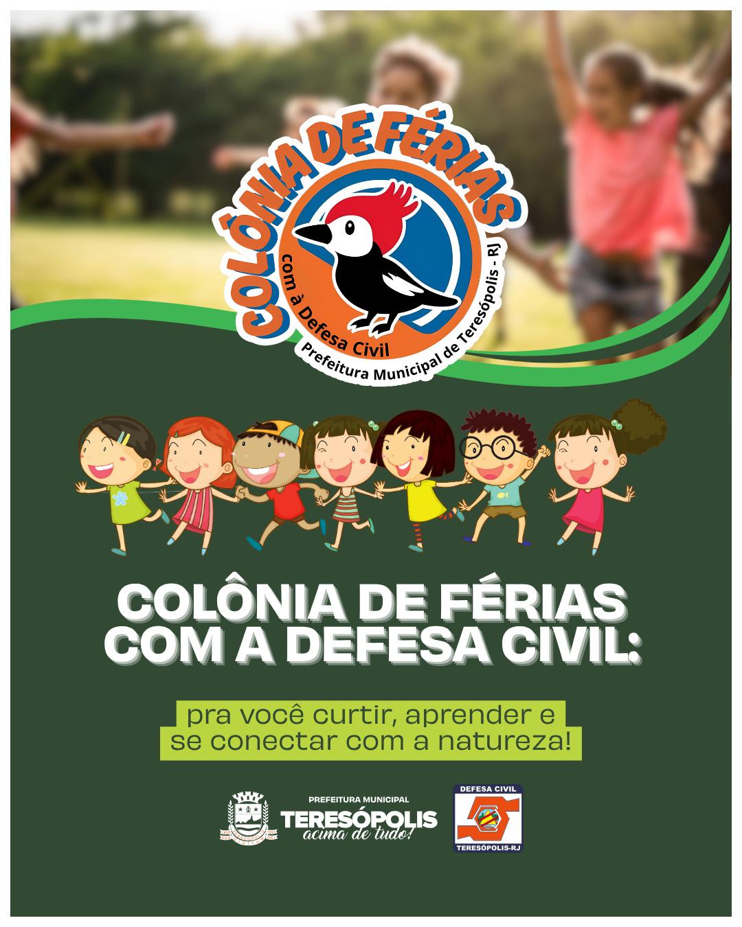 Defesa Civil de Teresópolis Realiza Colonia de Férias para Crianças e Jovens
