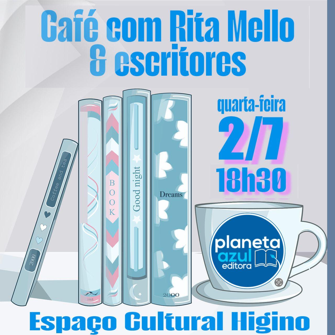 Café com Rita Melo e escritores: um encontro para celebrar a literatura local