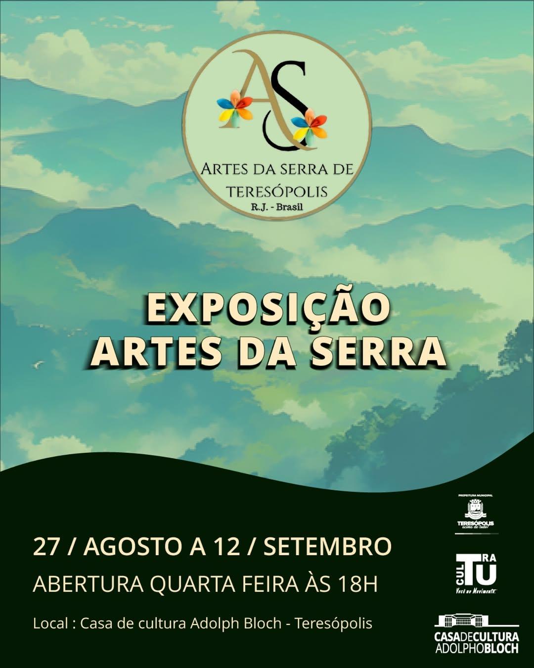 Exposição Artes da Serra de Teresópolis será aberta nesta quarta