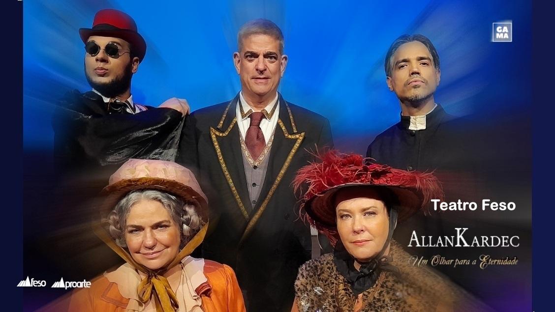 Peça “Allan Kardec: Um olhar para a eternidade” estreia no Teatro Feso em 16 de agosto