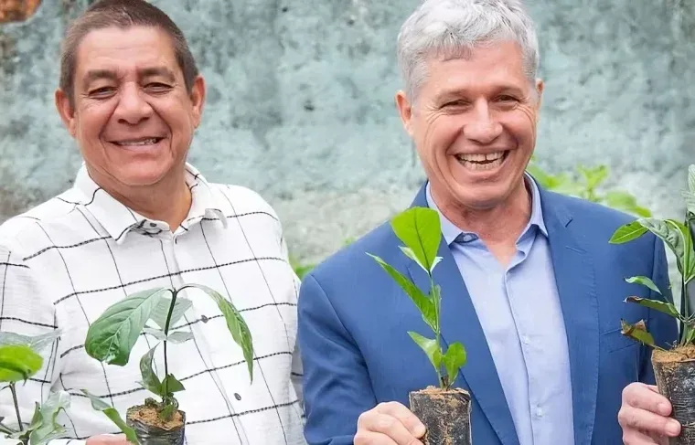 Zeca Pagodinho transforma terreno em Xerém em horta comunitária com 11 mil mudas
