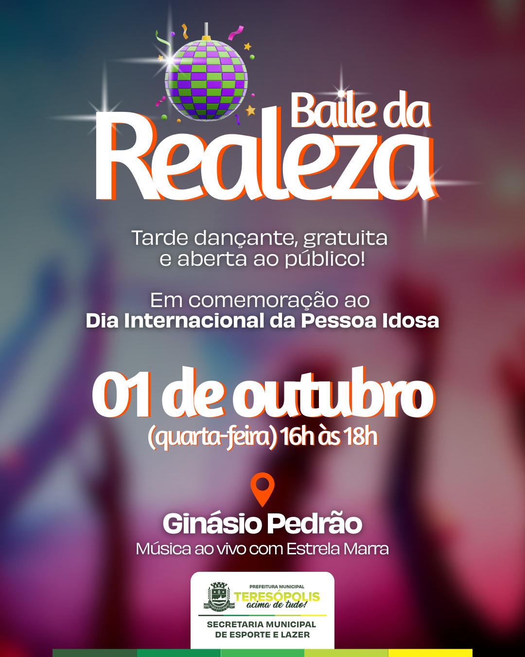 Baile para celebrar o Dia Internacional da Pessoa Idosa