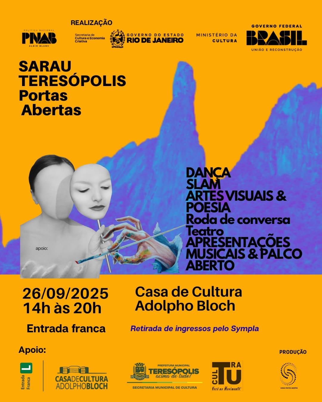 Sarau Cultural movimenta a sexta-feira em Teresópolis