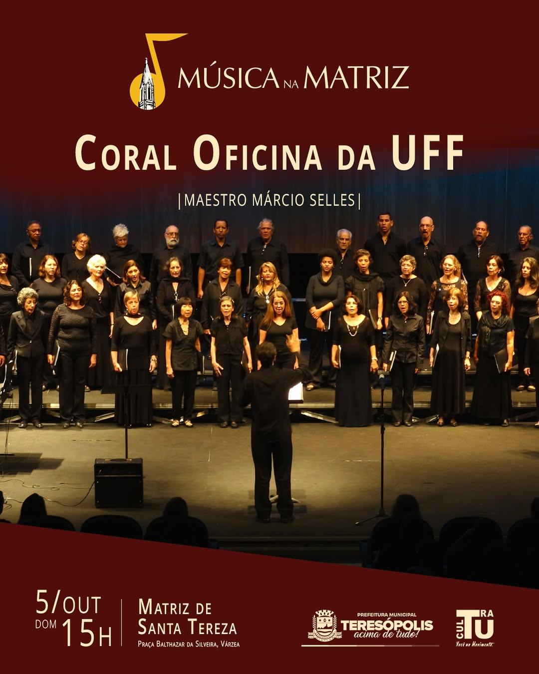 Coral da UFF é  atração do Música na Matriz em outubro