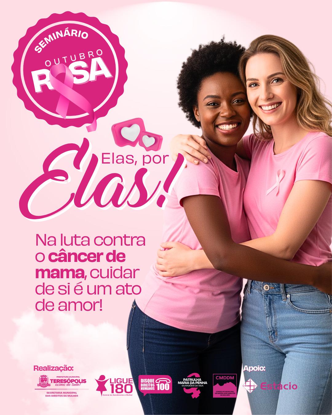 Seminário “Outubro Rosa: Elas, por Elas!” destaca o autocuidado como ato de amor e prevenção ao câncer de mama