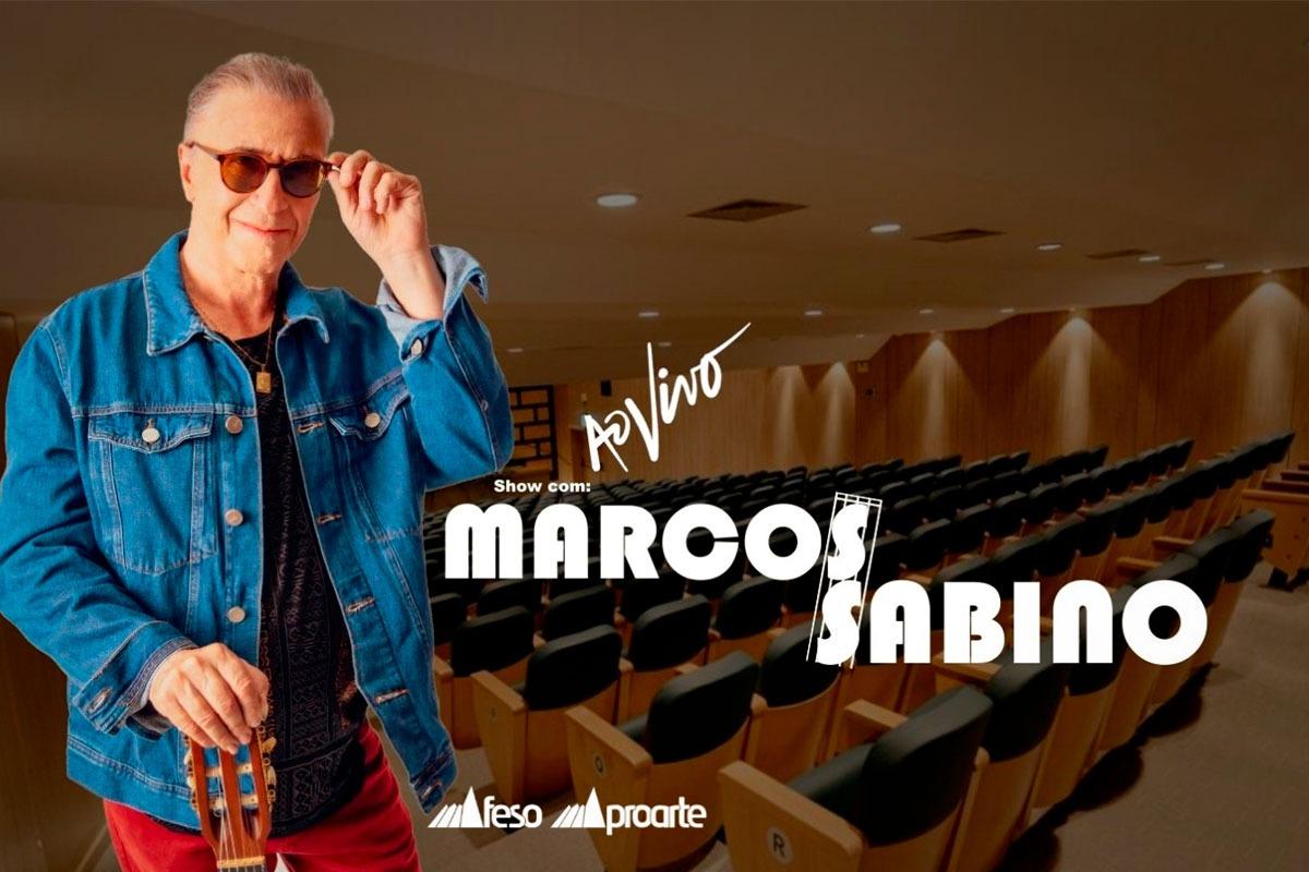 Marcos Sabino apresenta o show 