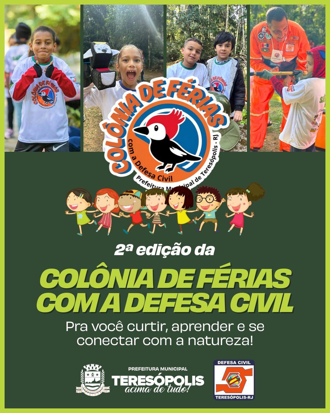 Defesa Civil de Teresópolis promove 2ª edição da Colônia de Férias